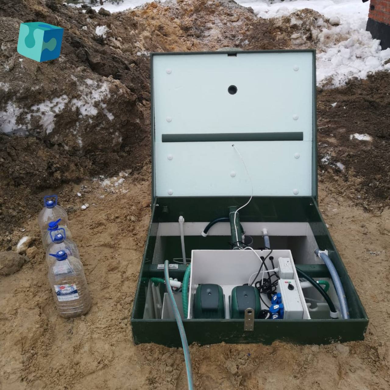 Монтаж септика со спецаквабур это: